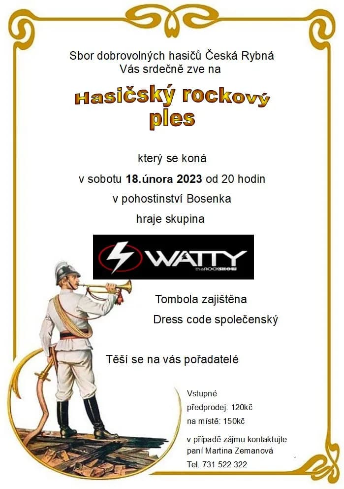 Pozvánka: 18.2.2023 Česká Rybná
